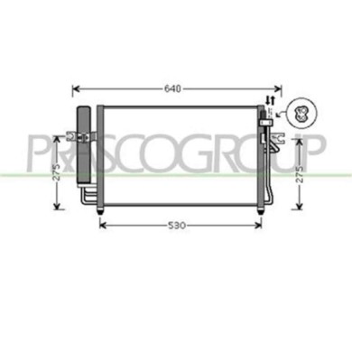 HN330C001_1.JPG Condensatore Per Hyundai Getz Dal 2002 Al 2005