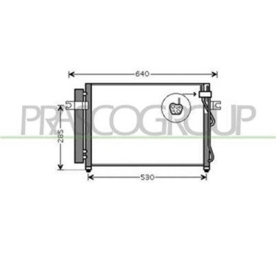 HN330C003_1.JPG Condensatore Per Hyundai Getz Dal 2002 Al 2005