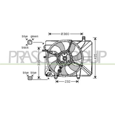 HN330F001_1.JPG Ventola Per Hyundai Getz Dal 2002 Al 2005
