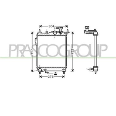 HN330R001_1.JPG Radiatore Per Hyundai Getz Dal 2002 Al 2005