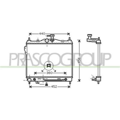 HN330R002_1.JPG Radiatore Per Hyundai Getz Dal 2002 Al 2005