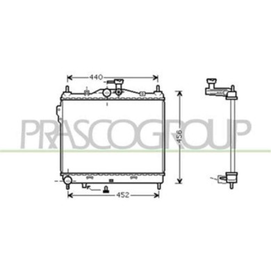 HN330R003_1.JPG Radiatore Per Hyundai Getz Dal 2002 Al 2005