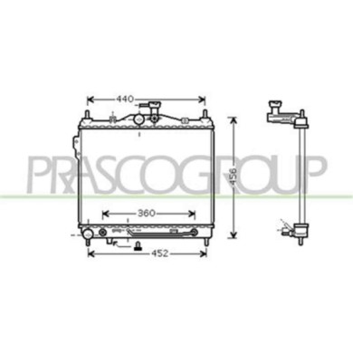 HN330R004_1.JPG Radiatore Per Hyundai Getz Dal 2002 Al 2005