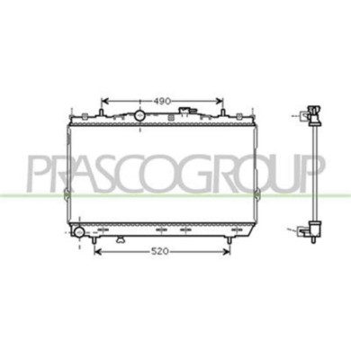 HN624R005_1.JPG Radiatore Per Hyundai Coupe' (gk) Dal 2001 Al 2006