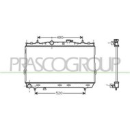 HN624R005_1.JPG Radiatore Per Hyundai Coupe' (gk) Dal 2001 Al 2006