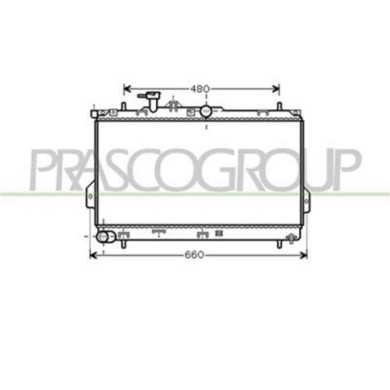 HN715R002_1.JPG Radiatore Per Hyundai Matrix Dal 2001 Al 2005