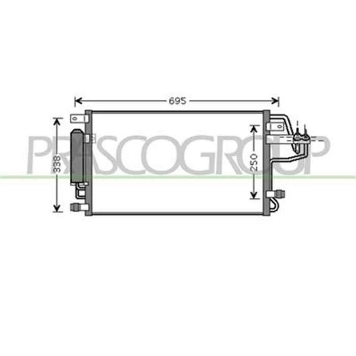 HN802C001_1.JPG Condensatore Per Hyundai Tucson Dal 2004 Al 2010