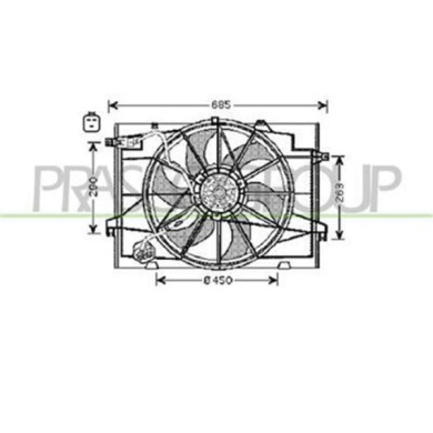 HN802F001_1.JPG Ventola Per Hyundai Tucson Dal 2004 Al 2010