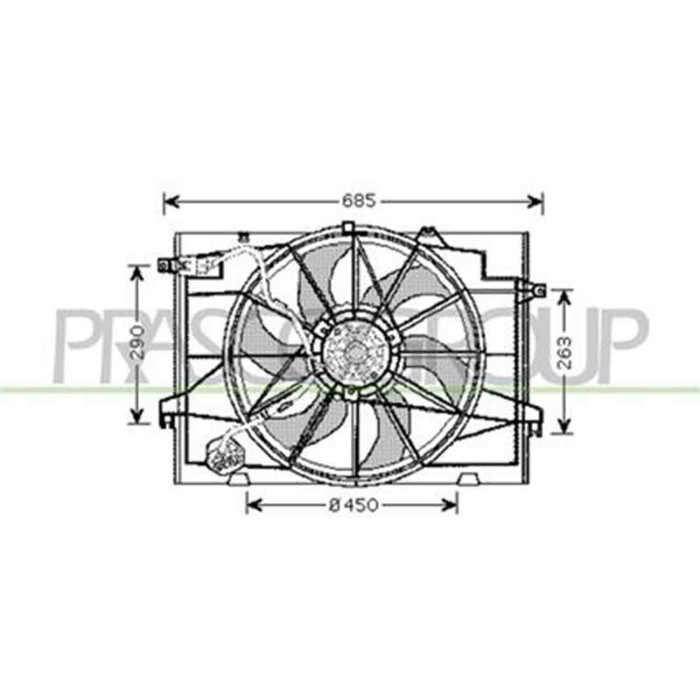 HN802F002_1.JPG Ventola Per Hyundai Tucson Dal 2004 Al 2010