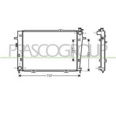 HN802R014_1.JPG Radiatore Per Hyundai Tucson Dal 2004 Al 2010