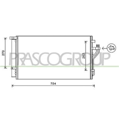 HN804C001_1.JPG Condensatore Per Hyundai Ix35 Dal 2009 Al 2013