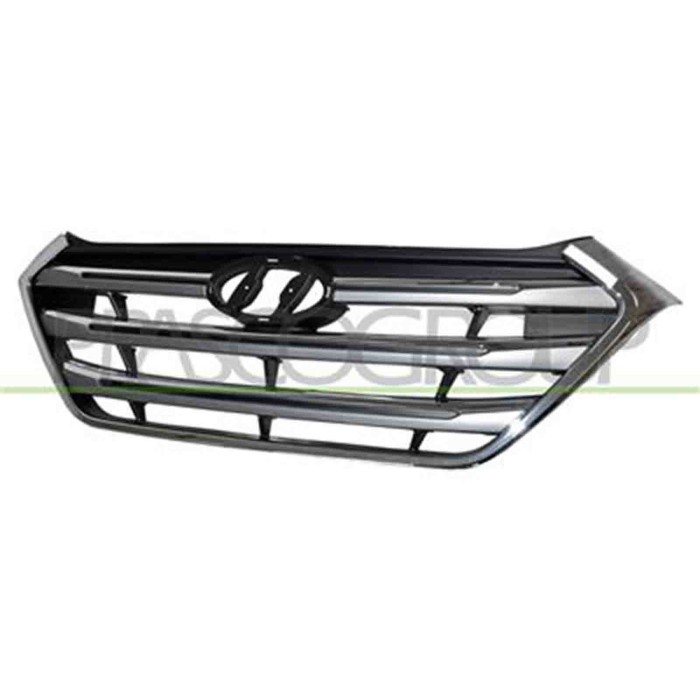 HN8062001_2.JPG Griglia Radiatore Nera Con Modanatura Cromata Per Hyundai Tucson Dal 2015 Al 2018