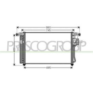 Condensatore Per Hyundai Santa Fe (cm) Dal 2004 Al 2006