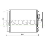 Condensatore Per Hyundai Santa Fe (cm) Dal 2010 Al 2012