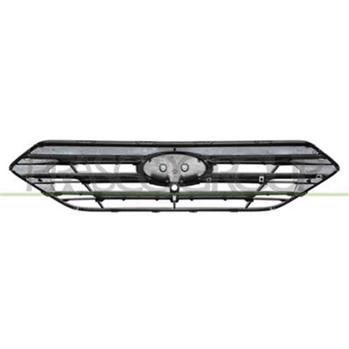 HN8302011_1.JPG Griglia Radiatore Nera Con Modanature Cromate Per Hyundai Santa Fe (dm) Dal 2016 Al 2018