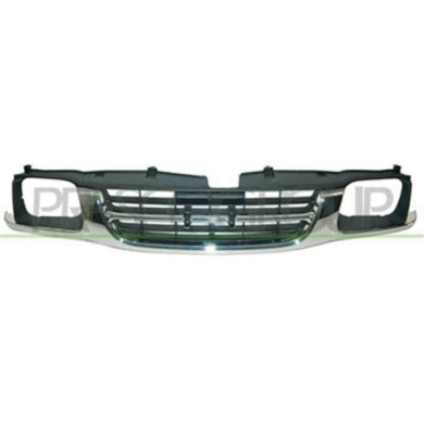 IZ8142041_1.JPG Griglia Radiatore Grigia/cromata Per Isuzu Pickup - Tfr/campo/brava Dal 1997 Al 2001