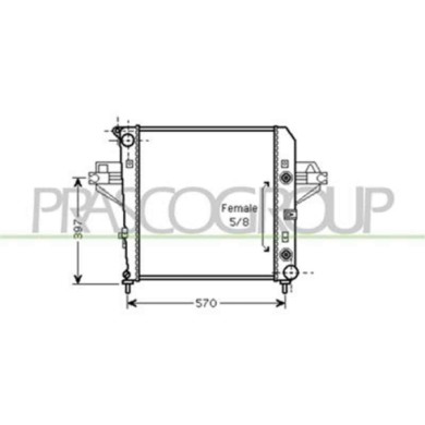 JE011R001_1.JPG Radiatore Per Jeep Cherokee Dal 2001 Al 2004