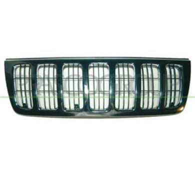 JE0172000_1.JPG Griglia Radiatore Completa Cromata Per Jeep Grand Cherokee (wg) Dal 1999 Al 2001