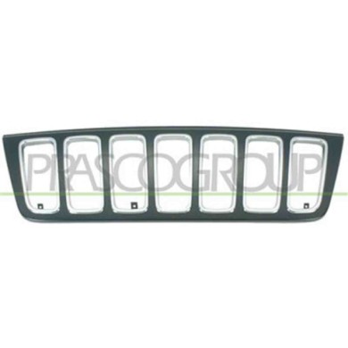 JE0182001_1.JPG Griglia Radiatore Nera Con Bordo Cromato Per Jeep Grand Cherokee (wg) Dal 2001 Al 2004