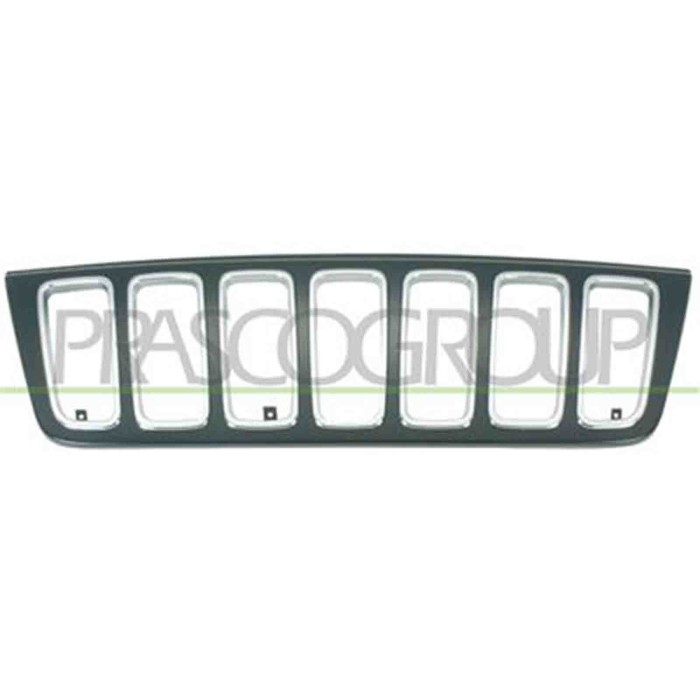 JE0182001_1.JPG Griglia Radiatore Nera Con Bordo Cromato Per Jeep Grand Cherokee (wg) Dal 2001 Al 2004