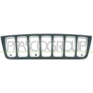 Griglia Radiatore Nera Con Bordo Cromato Per Jeep Grand Cherokee (wg) Dal 2001 Al 2004