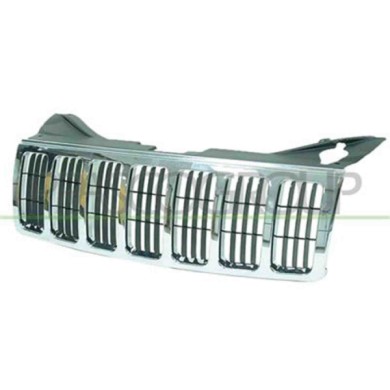 JE0202011_1.JPG Griglia Radiatore Con Cornice Cromata Per Jeep Grand Cherokee (wk) Dal 2005 Al 2010