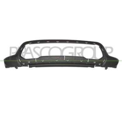 JE0261030_1.JPG Paraurti Anteriore Inferiore Nero Goffrato Per Jeep Grand Cherokee (wk2) Dal 2016 Al 2021