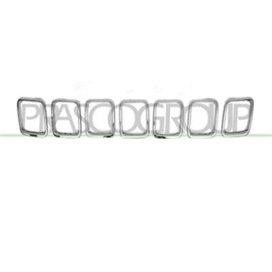 JE0342206_1.JPG Modanatura Griglia Radiatore Cromata (7 Pz) Per Jeep Compass (mp) Dal 2017 Al 2020