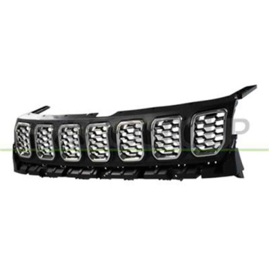 JE0352001_2.JPG Griglia Radiatore Nera Con Modanature Cromate Per Jeep Compass (mp) Dal 2021
