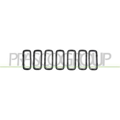 JE1002226_1.JPG Modanatura Griglia Radiatore Argento (7 Pz) Per Jeep Renegade Dal 2014 Al 2018