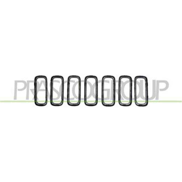JE1002226_1.JPG Modanatura Griglia Radiatore Argento (7 Pz) Per Jeep Renegade Dal 2014 Al 2018