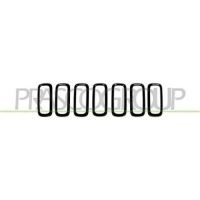 JE1002226_2.JPG Modanatura Griglia Radiatore Argento (7 Pz) Per Jeep Renegade Dal 2014 Al 2018