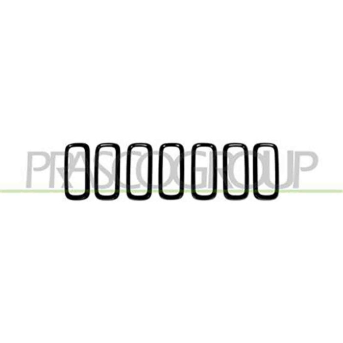 JE1002226_2.JPG Modanatura Griglia Radiatore Argento (7 Pz) Per Jeep Renegade Dal 2014 Al 2018
