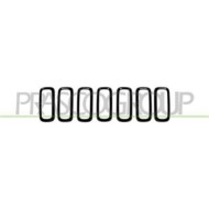 Modanatura Griglia Radiatore Argento (7 Pz) Per Jeep Renegade Dal 2014 Al 2018
