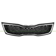 KI0612001_1.JPG Griglia Radiatore Nera Con Cornice Cromata Per Kia Optima (tf) Dal 2013 Al 2015
