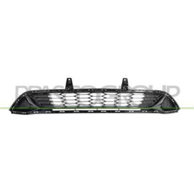 KI0652140_1.JPG Griglia Centrale Paraurti Verniciata Nero Lucido Per Kia Optima (jf) Gt-line Dal 2018