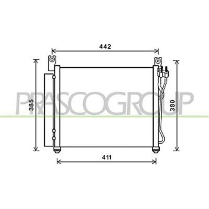 KI322C001_1.JPG Condensatore Per Kia Picanto Dal 2008 Al 2010