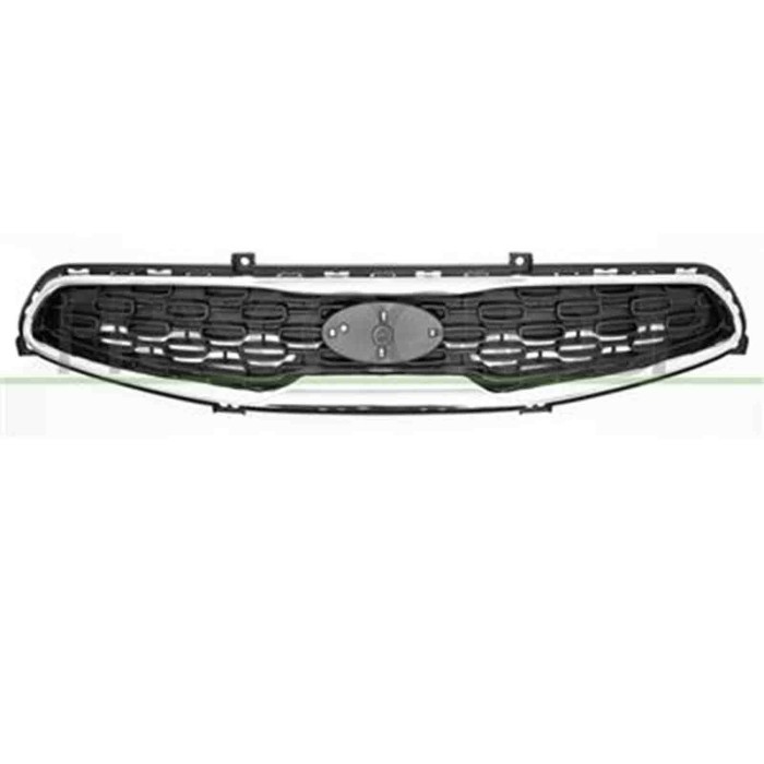 KI3262001_1.JPG Griglia Radiatore Nera Con Cornice Cromata Per Kia Picanto Dal 2015 Al 2017