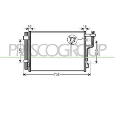 KI430C002_1.JPG Condensatore Per Kia Cee'd Dal 2006 Al 2009