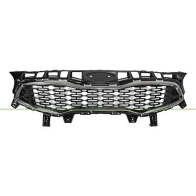 KI4362001_1.JPG Griglia Radiatore Nero Lucida Con Cornice Cromata Per Kia Cee'd Dal 2015 Al 2018