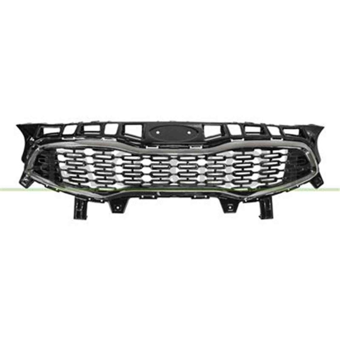 KI4362001_1.JPG Griglia Radiatore Nero Lucida Con Cornice Cromata Per Kia Cee'd Dal 2015 Al 2018