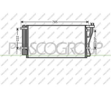 KI732C002_1.JPG Condensatore Per Kia Carens Dal 2006 Al 2010