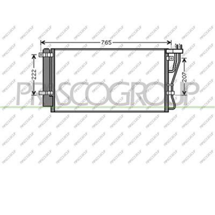 KI732C002_1.JPG Condensatore Per Kia Carens Dal 2006 Al 2010