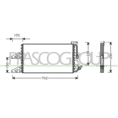 LA001C001_1.JPG Condensatore Per Lancia Ypsilon Dal 1996 Al 2003