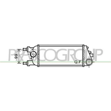 LA004N001_1.JPG Intercooler Per Lancia Ypsilon Dal 2011 Al 2015