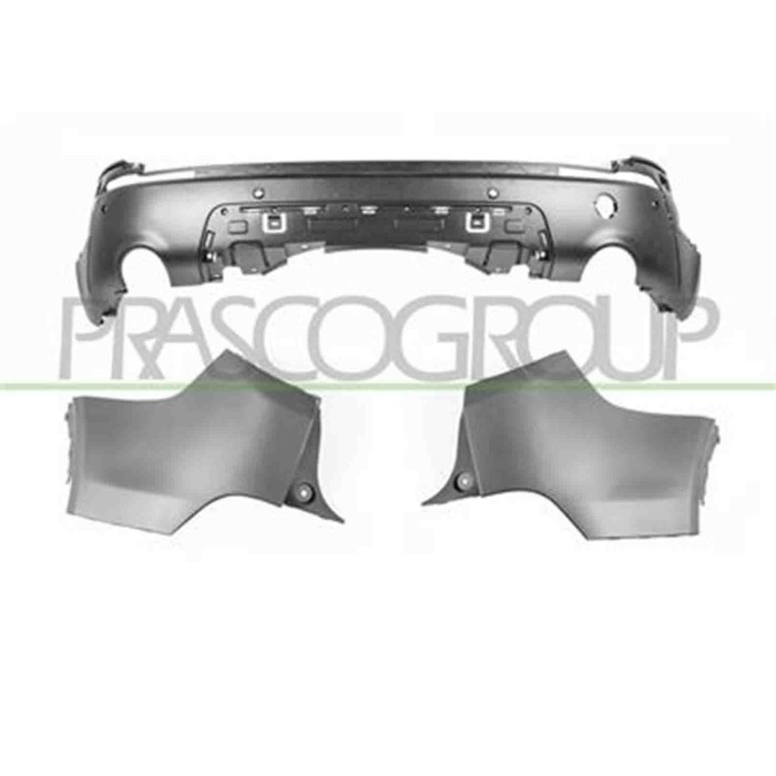 LR0361051_1.JPG Paraurti Posteriore Nero/goffrato Con Fori Pdc+supporti Per Land Rover Discovery Sport - L550 Dal 2016 Al 2020