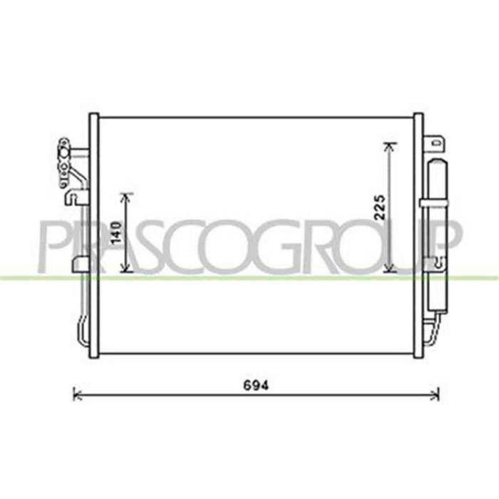 LR800C001_1.JPG Condensatore Per Land Rover Range Rover - Sport - L320 Dal 2005 Al 2009