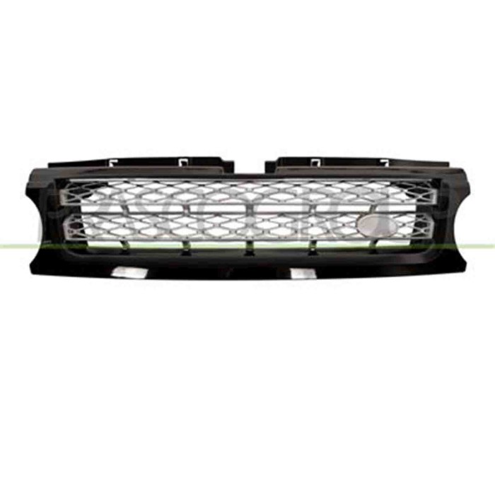 LR8022012_1.JPG Griglia Radiatore Verniciata Argento/nera Per Land Rover Range Rover - Sport - L320 Dal 2010 Al 2013