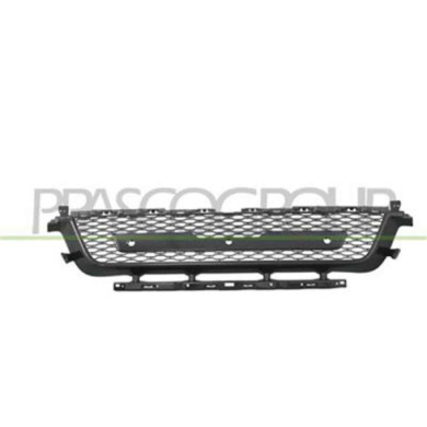 LR8062130_1.JPG Griglia Centrale Paraurti Verniciata Nero Lucido Per Land Rover Range Rover - Sport - L494 Dal 2017 Al 2022