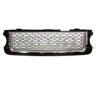 Griglia Radiatore Nera Lucida/cromata/argento Per Land Rover Range Rover - L322 Dal 2010 Al 2012